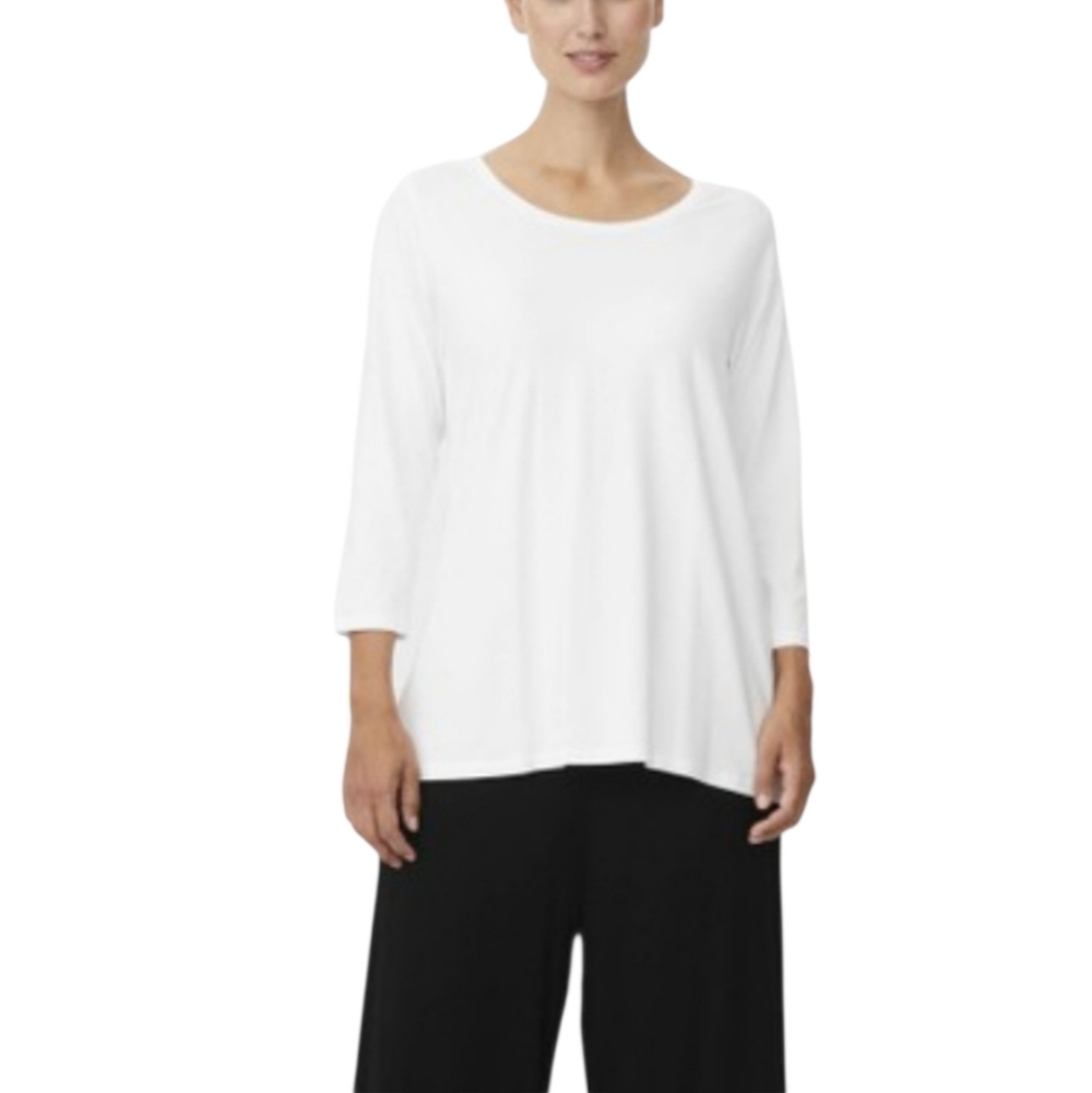 Masai Copenhagen Cilla A-Shape Cream Basic Minimalist Top Sz M